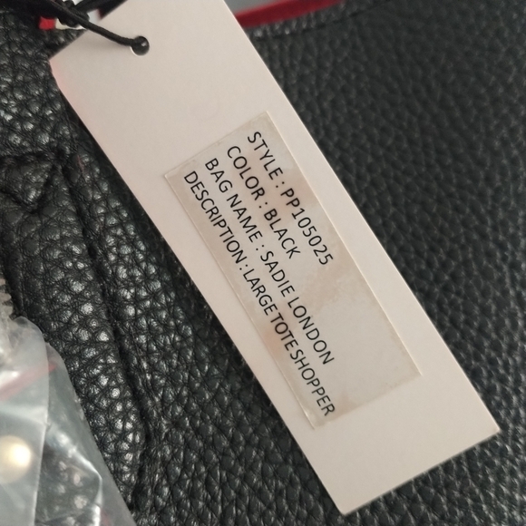 Sadie London I AM LOVED Black Tote Shopper - Picture 3 of 13